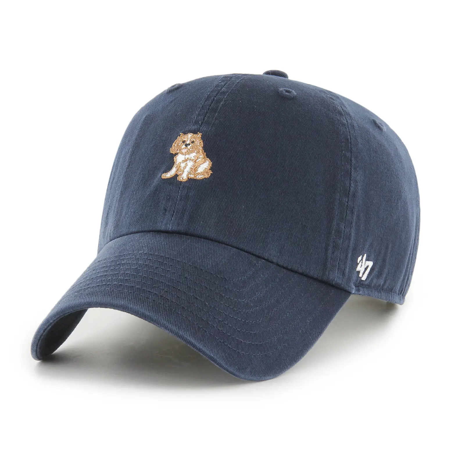 47Brand Unisex Bleu Baseball Cap Dog Base Runner Clean Up
