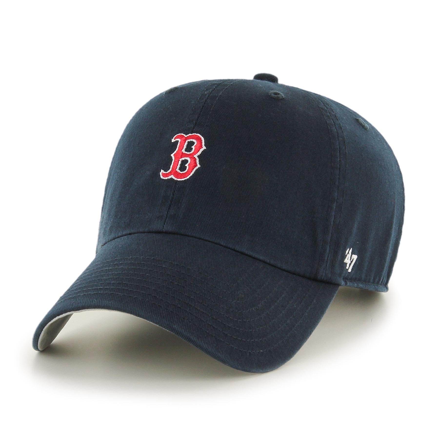 0190182533295 - 47 Brand Clean Up Base Runner Strapback Cap BOSTON RED SOX B-BSRNR02GWS-NY Dunkelblau