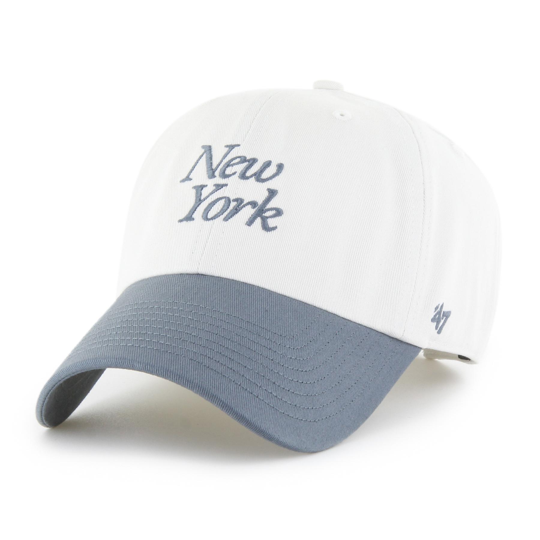 0198742174124 - New York Yankees Baseball-Cap MLB Foundation Script TT Clean Up