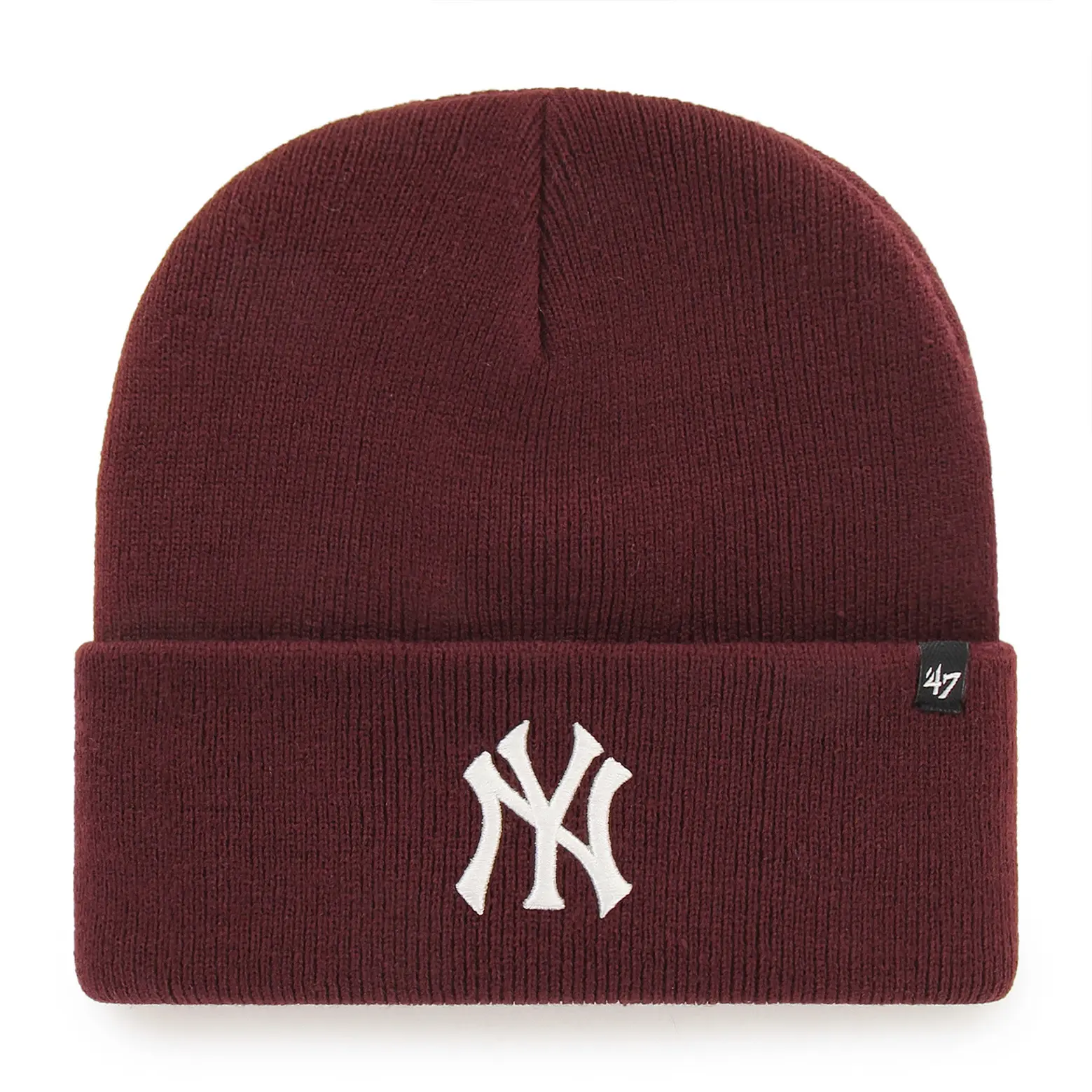 0194165328465 - 47 Brand Beanie NY YANKEES B-HYMKR17ACE-KM Dunkelrot