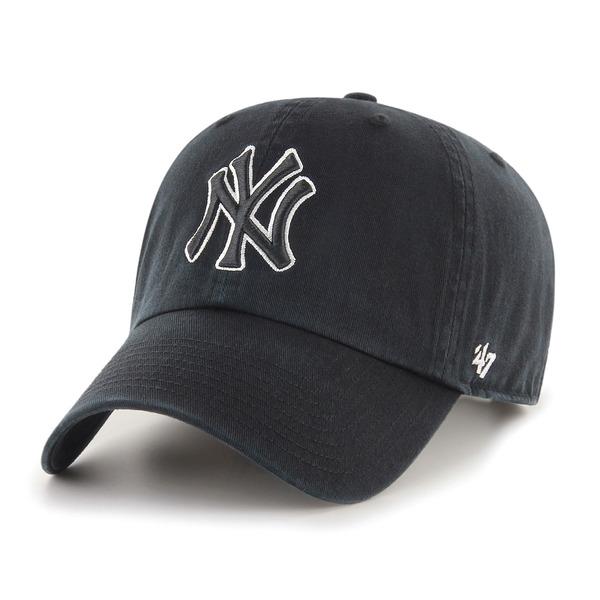0194165133939 - New York Yankees Baseball-Cap MLB Clean Up No Loop Label