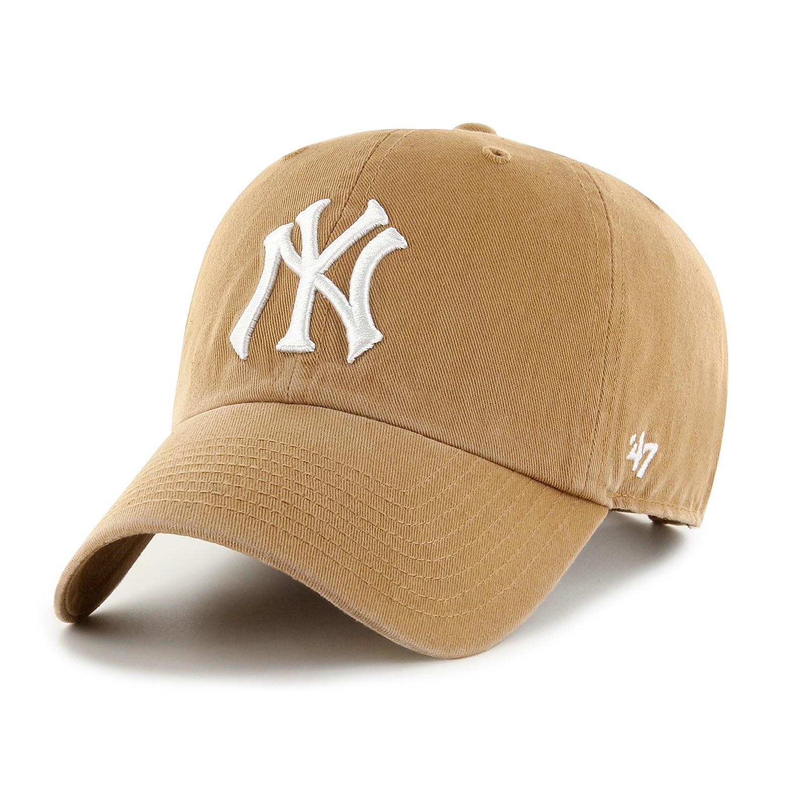 0196002666778 - 47 Brand - MLB NY Yankees - Baseballkappe in Hellbraun-Neutral 0196002666778 - 47 Brand - MLB NY Yankees - Baseballkappe in Hellbraun-Neutral