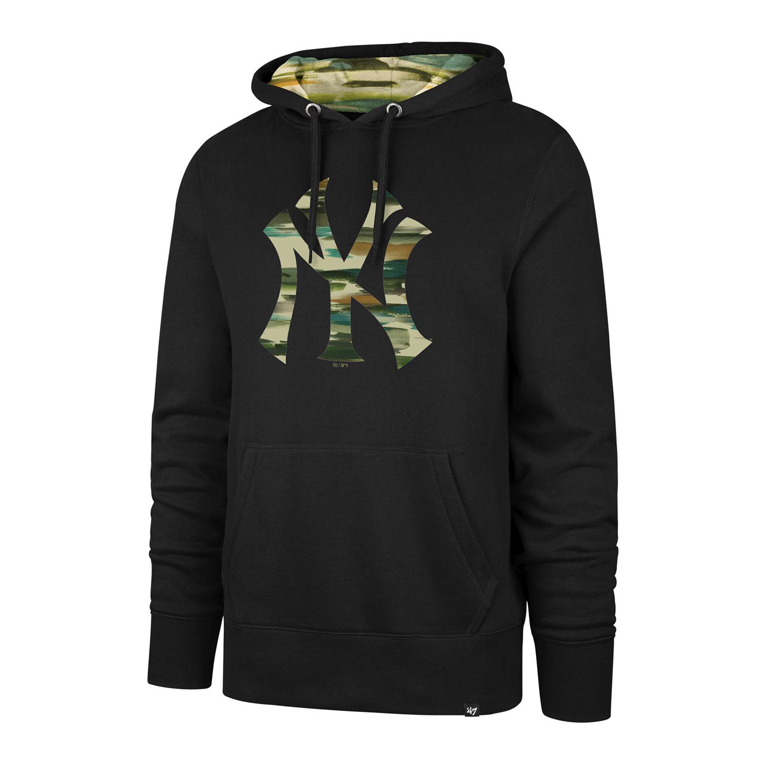 0197172573040 - Pullover New York Yankees MLB Fisherman Camo Pop Burns