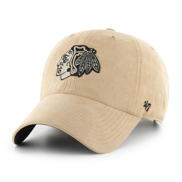 0199019604320 - Blackhawks NHL Ballpark Suede Clean Up Baseballcap