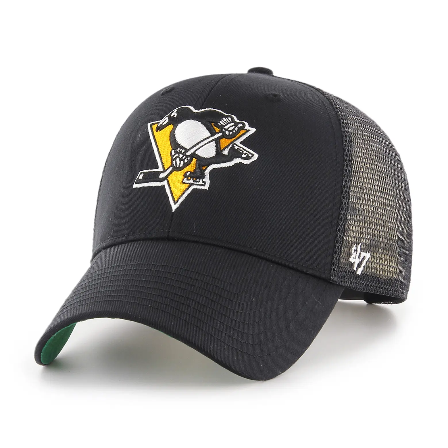 0191812967718 - 47 Brand Branson Trucker MVP Snapback Cap PITTSBURGH PENGUINS BRANS15CTP-BKB Schwarz