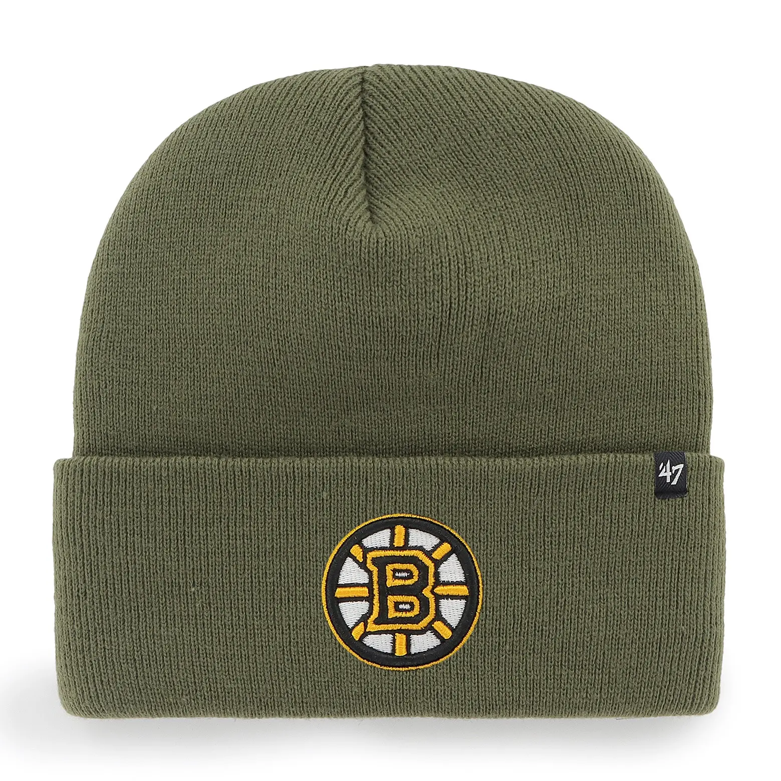 0195000784262 - 47 Brand Beanie BOSTON BRUINS H-HYMKR01ACE-SW Khaki
