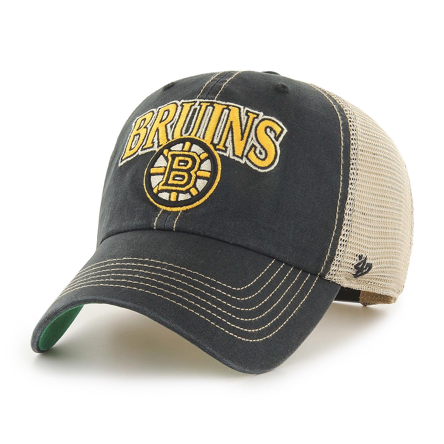 0190182359956 - 47 Brand MVP Trucker Cap BOSTON BRUINS H-TSCLA01LAP-VB Schwarz Beige