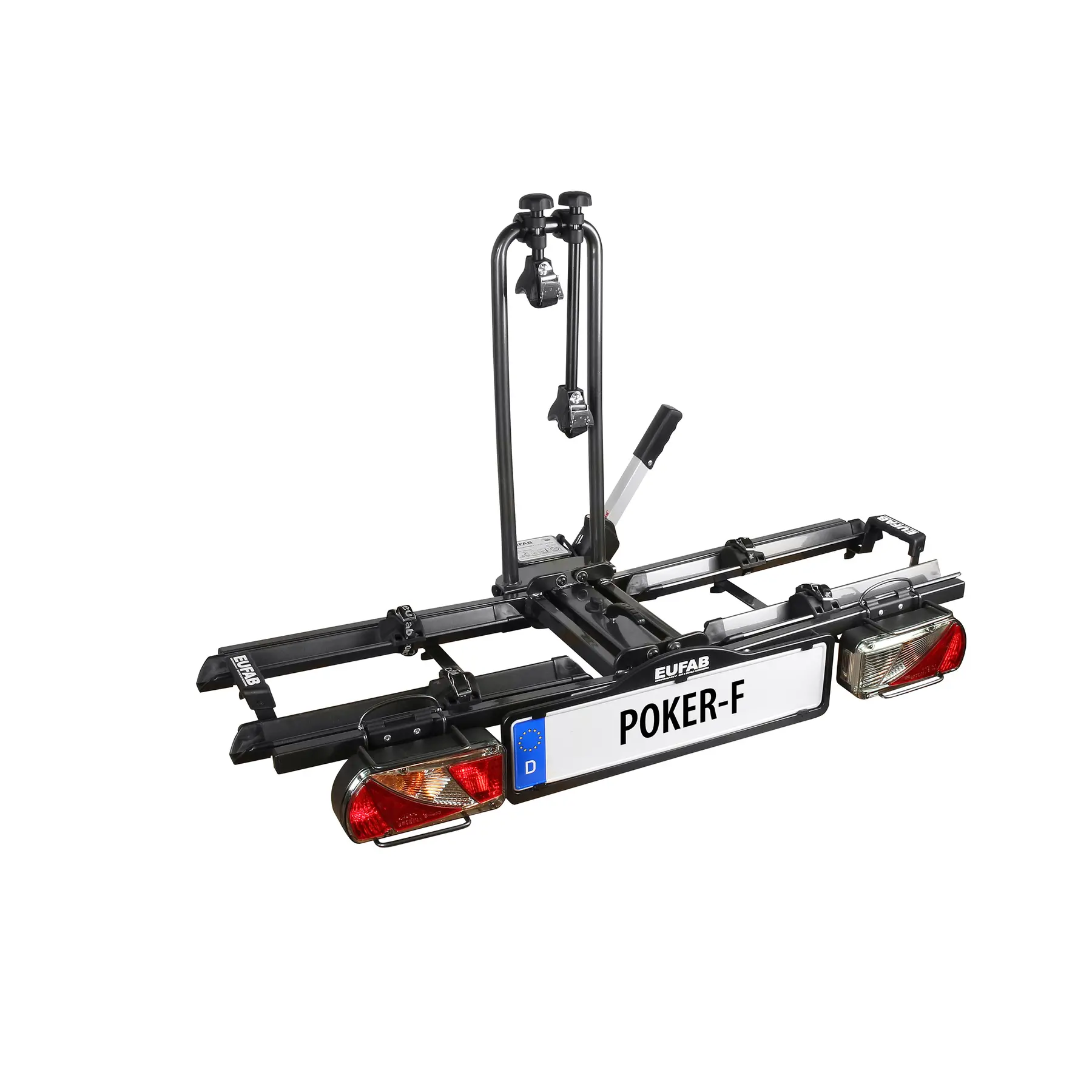 Eufab Fahrradträger auf Anhängerkupplung faltbar neigbar 2 Velos Poker-F Vae / Ebike Unisex
