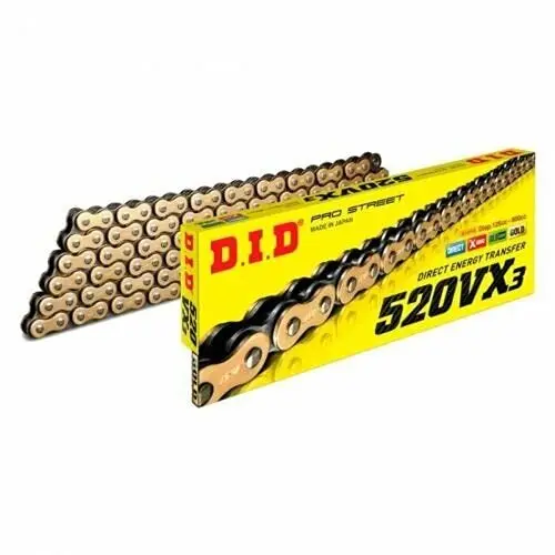 Rollenkette Motorrad D.I.D 520Vx3(G&B) X 114 Mail. Zj