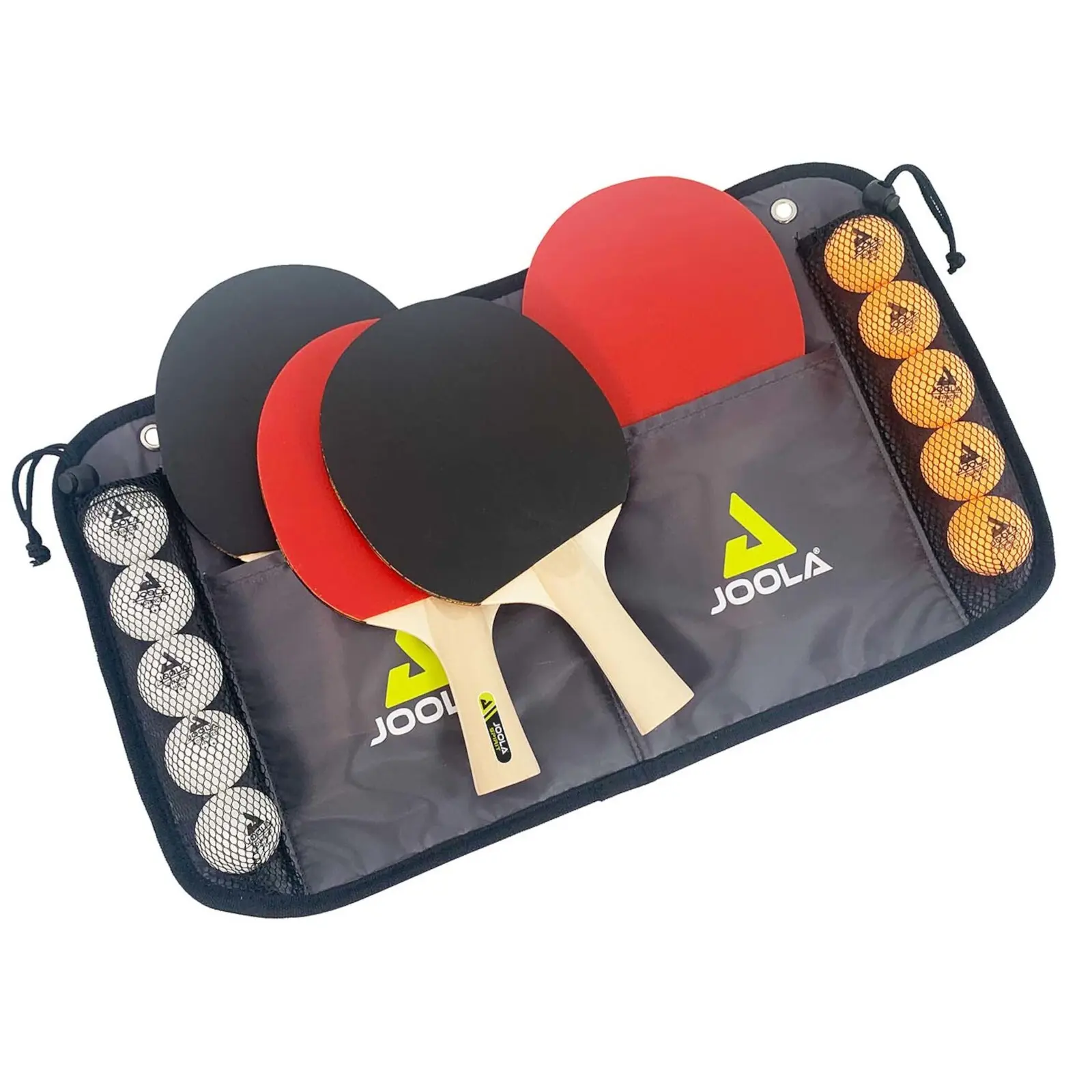 Tischtennisschläger und 10 Bälle Joola Family CT (x4)