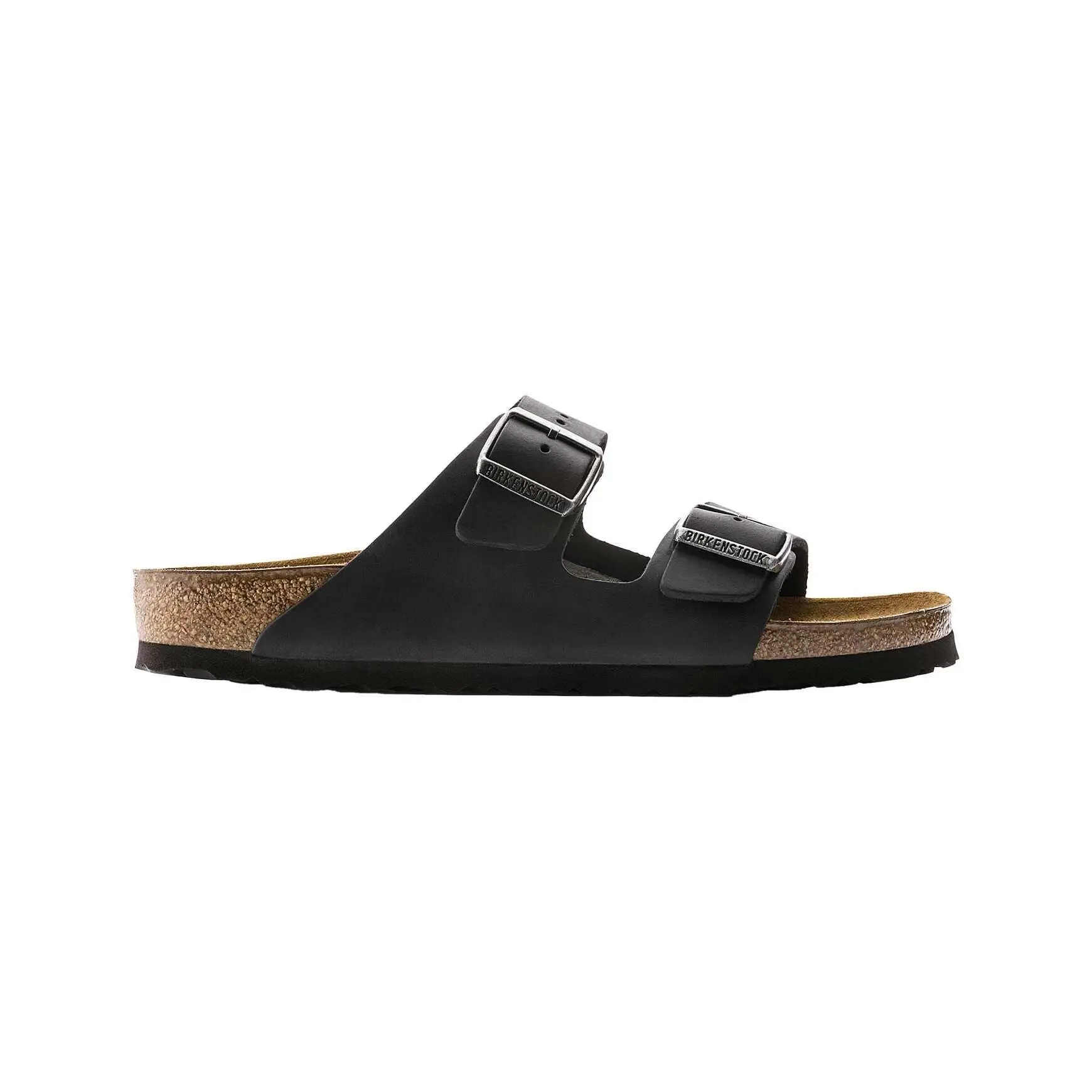 Birkenstock Unisex Noir Sandals Arizona Waxy Leather