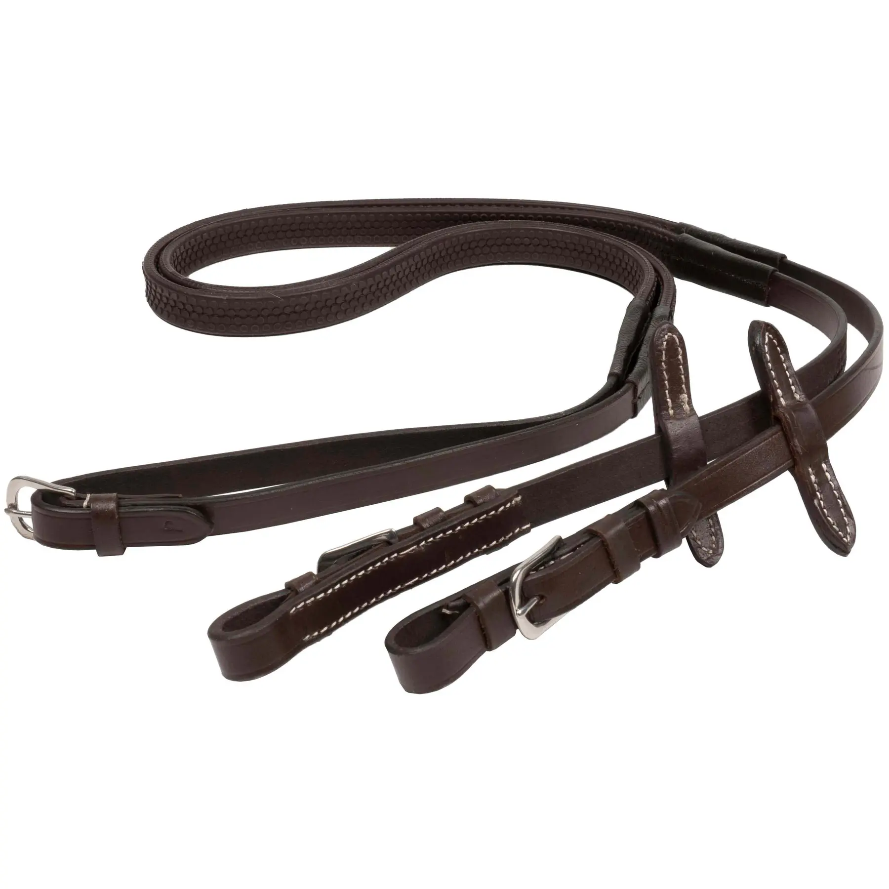 Rênes pour cheval recouvertes caoutchouc HKM