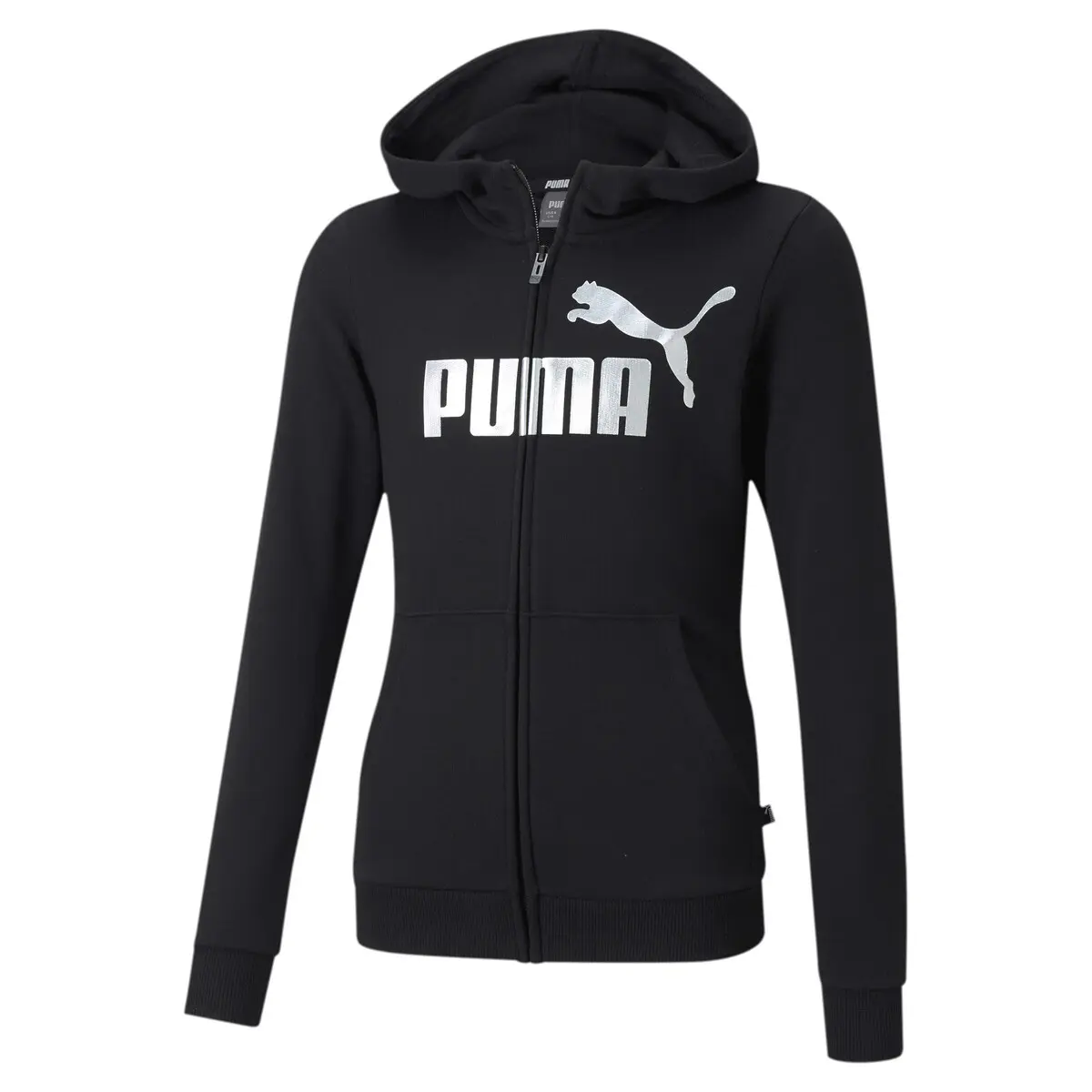 Image of Mädchen-Kapuzenpullover Puma ESS+ Logo Full-Zip TR G