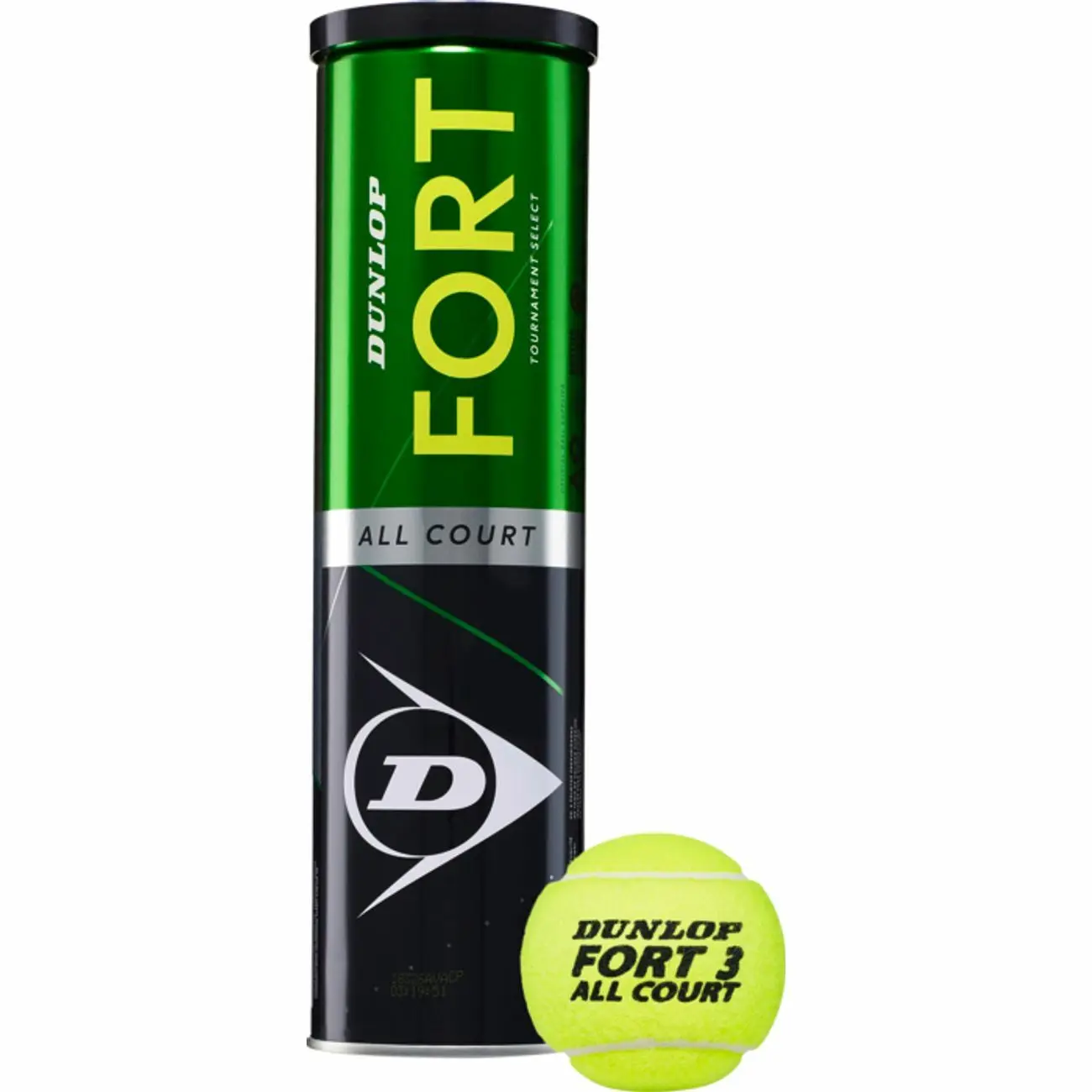 Tube mit 3 Tennisbällen Dunlop Fort All Court