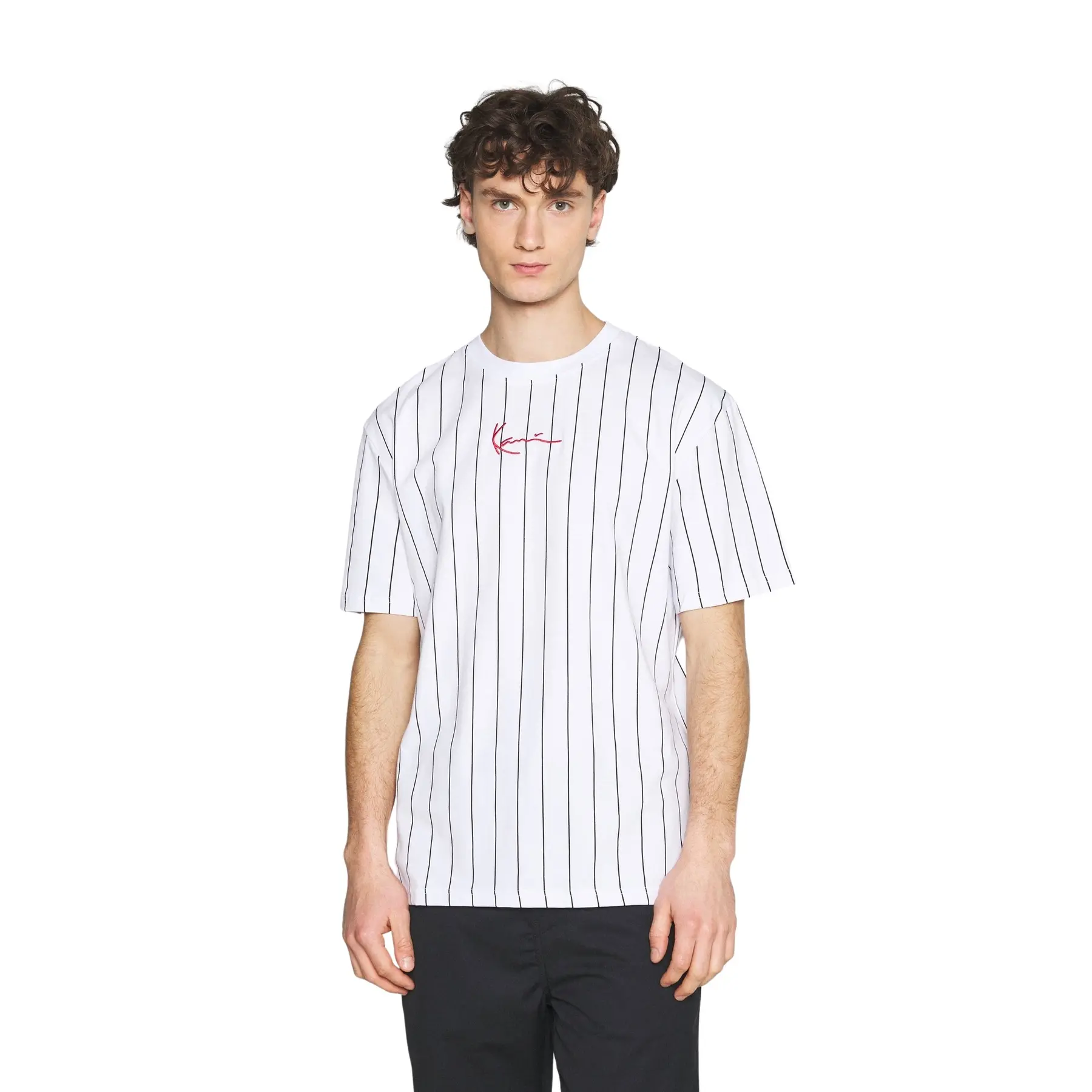 4064348331895 - T-Shirt Small Signature Pinstripe