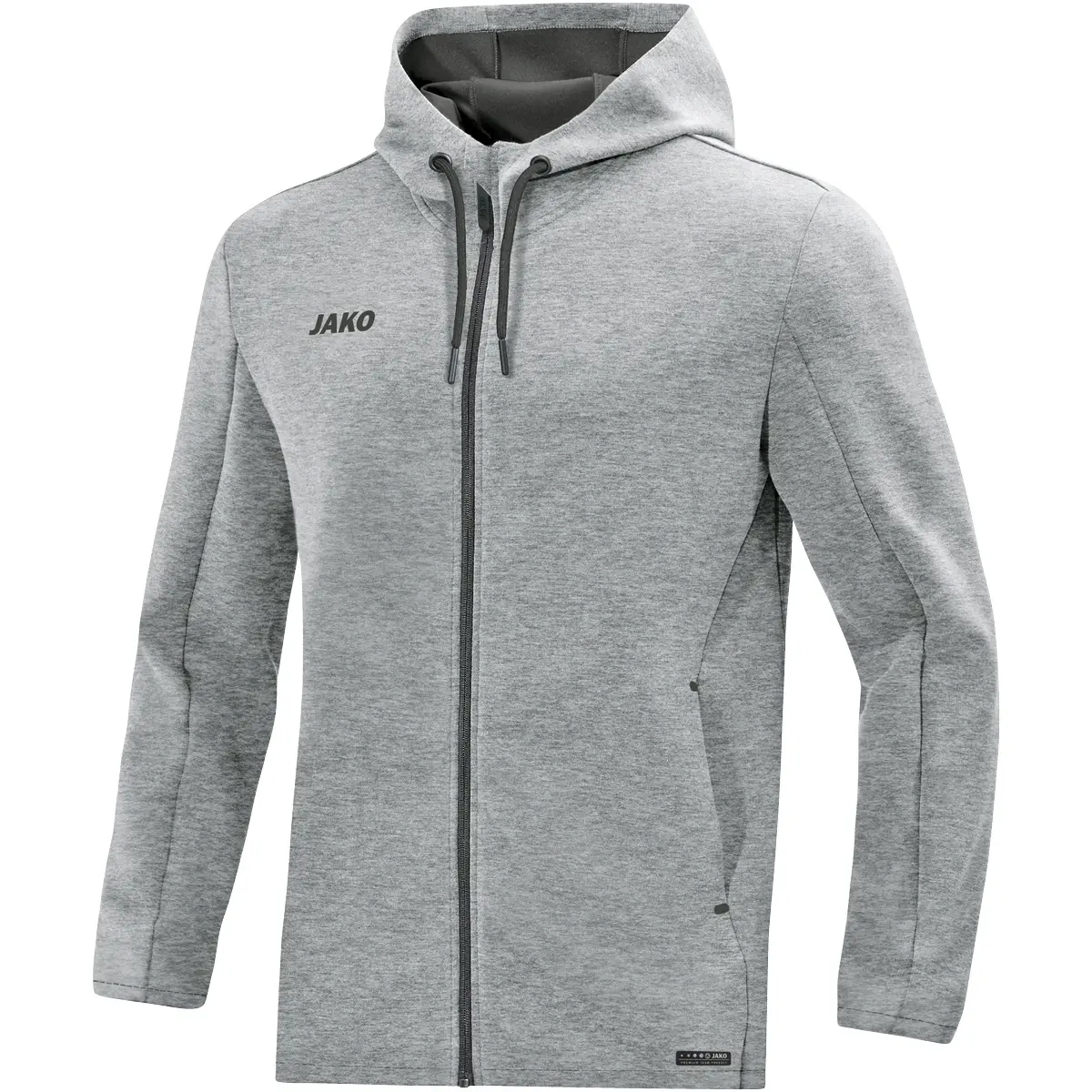 Jacke à capuche Premium Basics - Gris - male - Size: 2XL