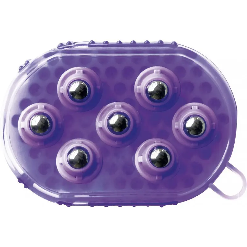 Hippotonic Violet Double-Sided Grooming Glove