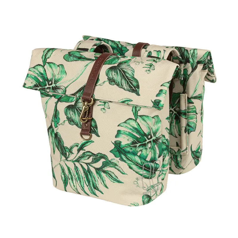 Image of Reflektierende Gepäckträgertaschen Basil Ever-Green 28-32L (x2)