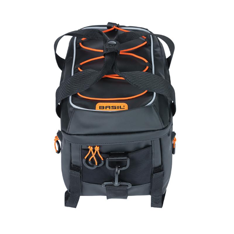 Basil Bolsa Miles Tarpaulin 7L Reflec.Negro/Naran-image