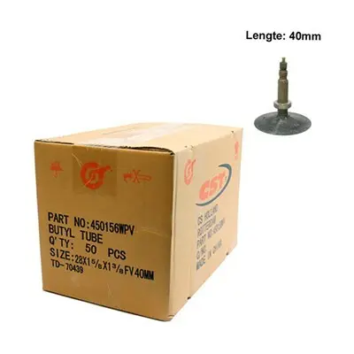 CST Lot von 50 Luftkammern Presta-Ventil 28 X 1-5/8 X 3/8 40 mm (32/47-622) Unisex