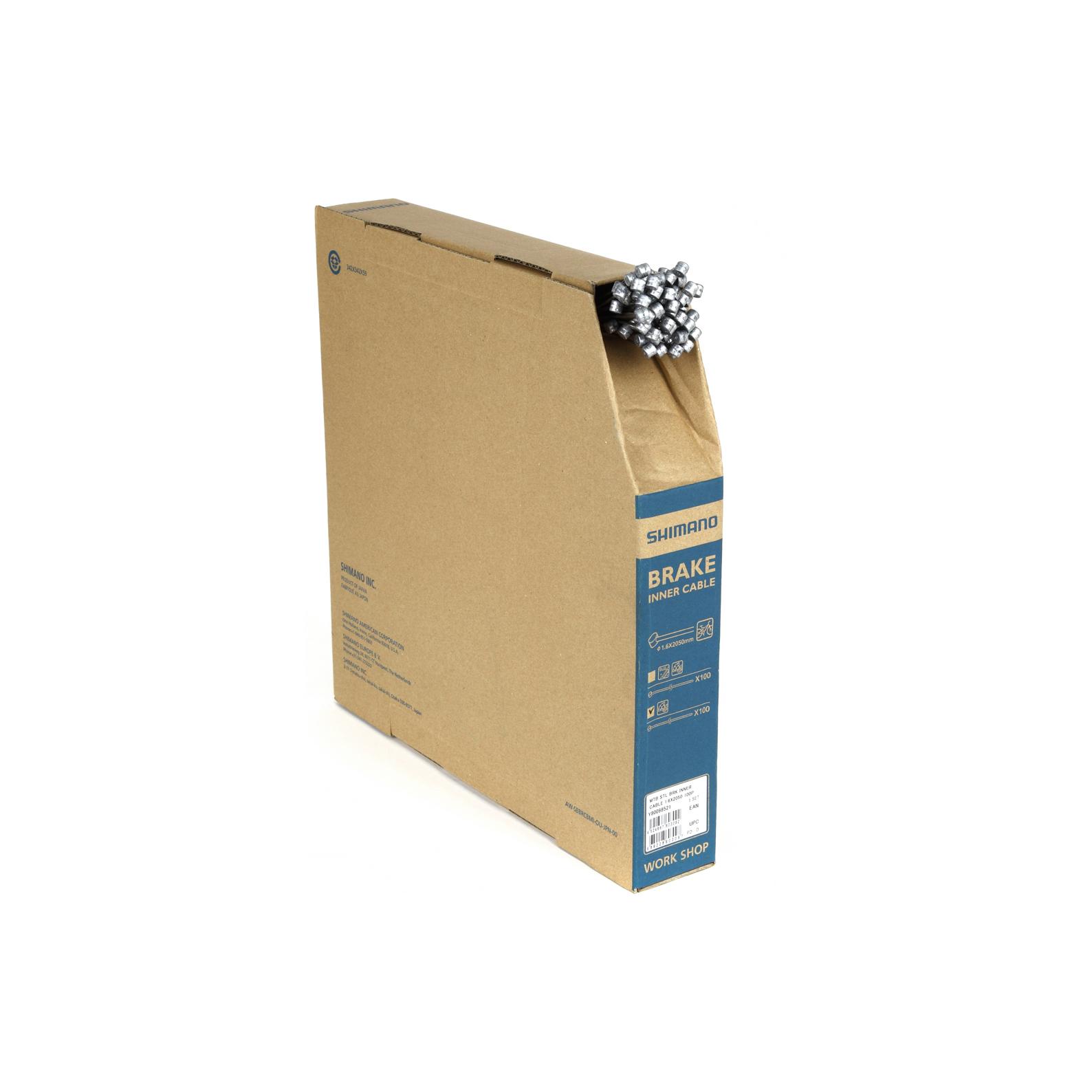 Velo Store - UK Brake cables Shimano vtt 1.6 mm 2050 mm acier (x100) | Extra 10% off with Subscription, Postage £16.79 to UK Fedex.