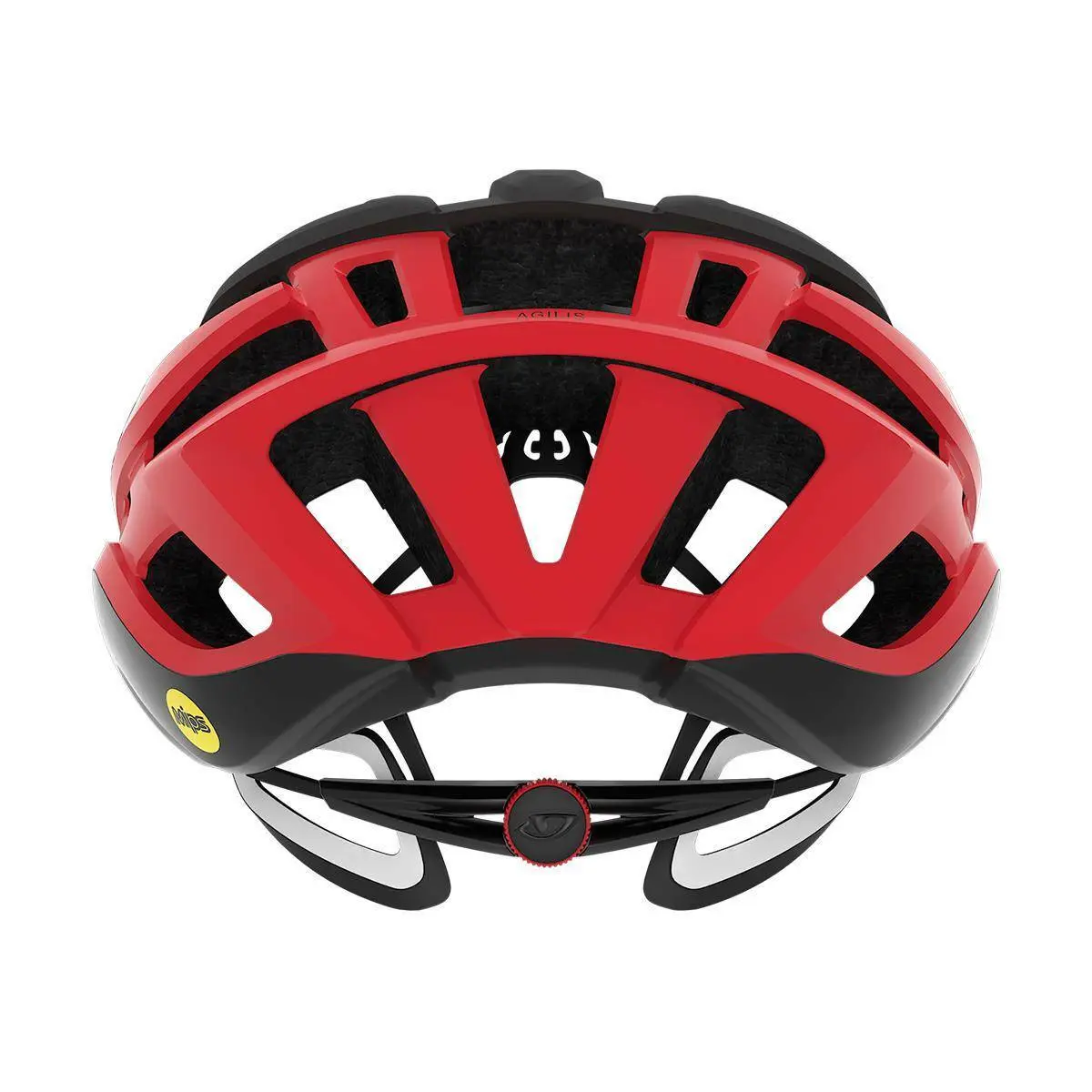 Matte black / bright red fade