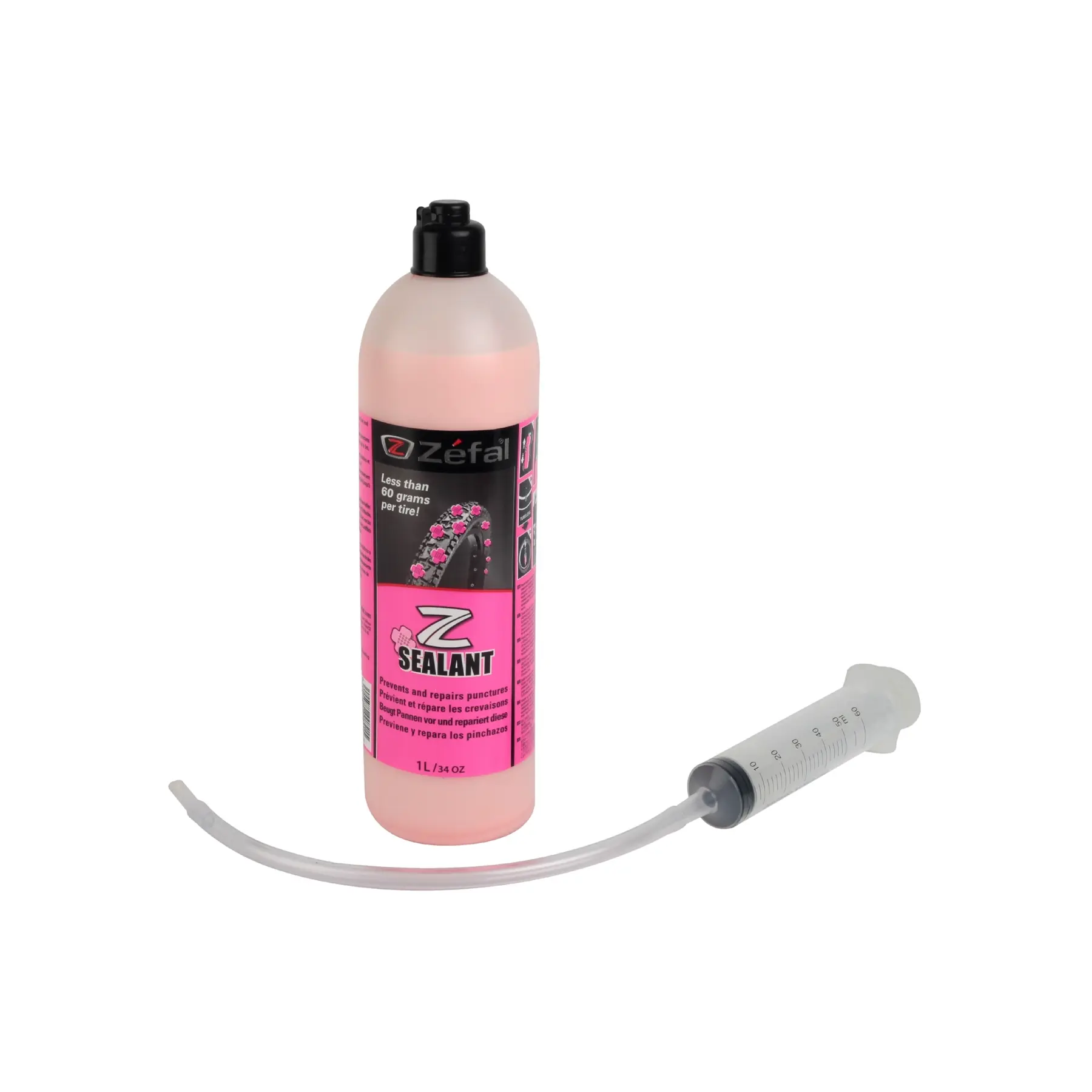 Velo Store - UK Puncture z-sealant liquid tubeless with syringe and hose 1l Zefal | Extra 10% off with Subscription, Postage £16.79 to UK Fedex.