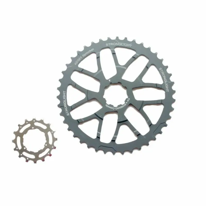 Kit di conversione per cassetta Stronglight shimano 10v 42T/16T
