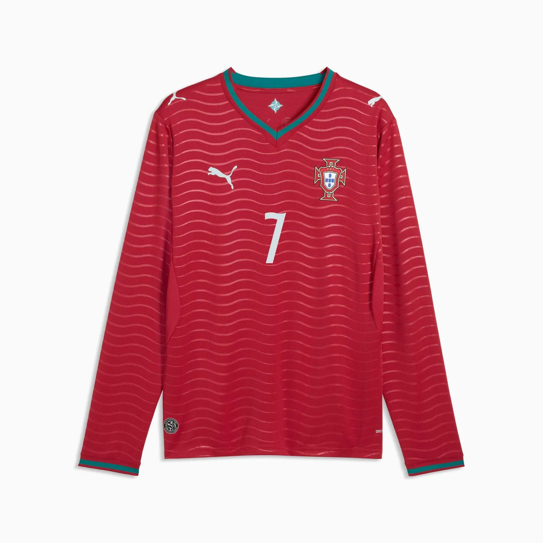 Heimtrikot mit langen Ärmeln Portugal Ronaldo Coupe du Monde 2026