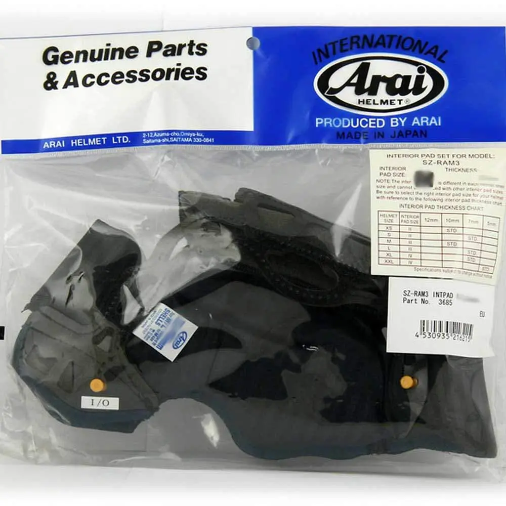 Motorcycle helmet foam Arai SZ/RAM 3 M 7 mm | Daily Bikers Motorcycle helmet foam Arai SZ/RAM 3 M 7 mm | Daily Bikers