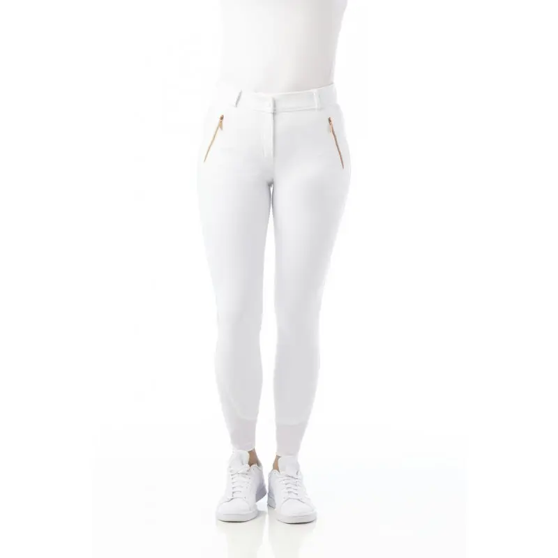 Comparer les prix de Pantalon équitation de concours mid grip femme Equithème Kenya