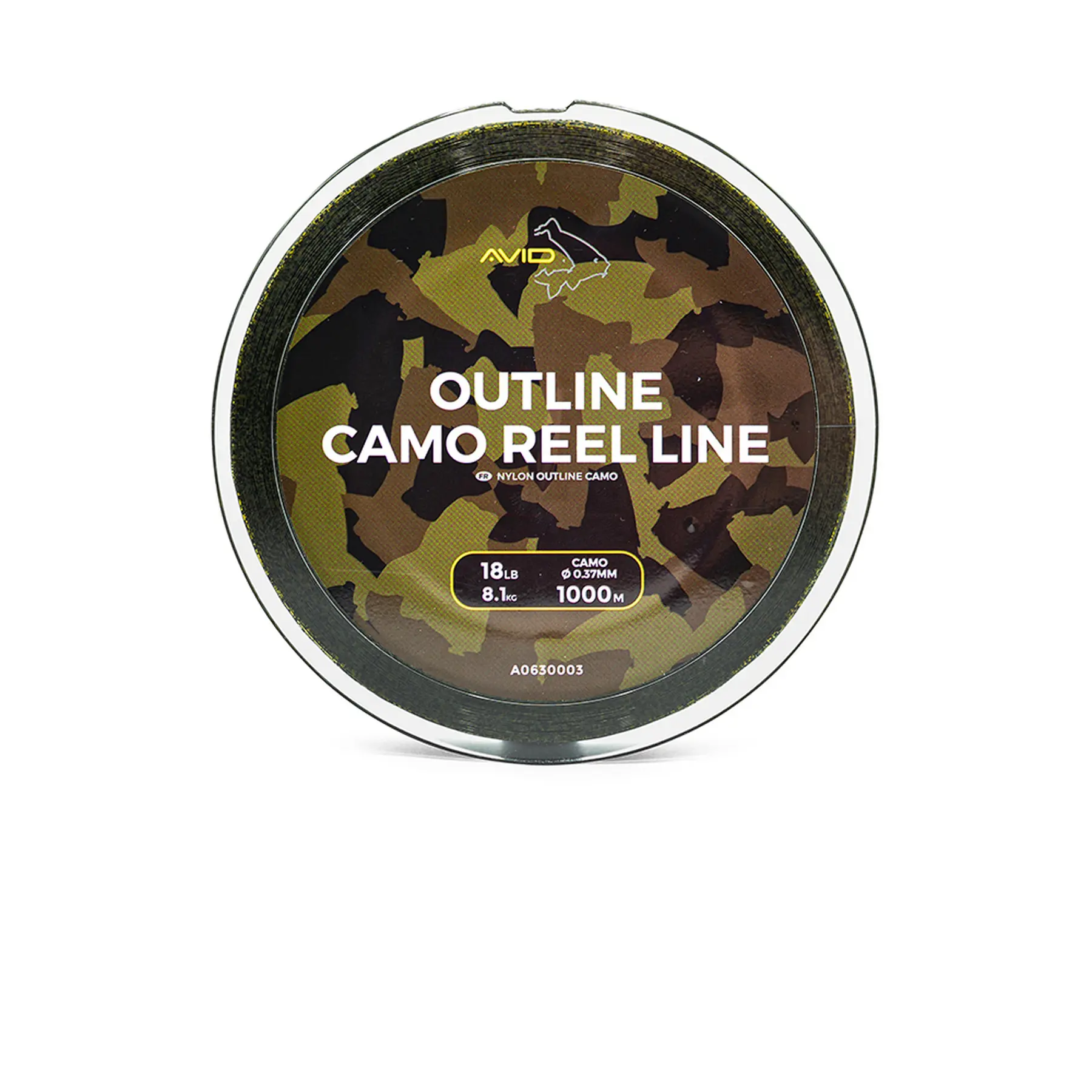 Vissen in nylon Avid Outline camo reel line 12lb 1000 m