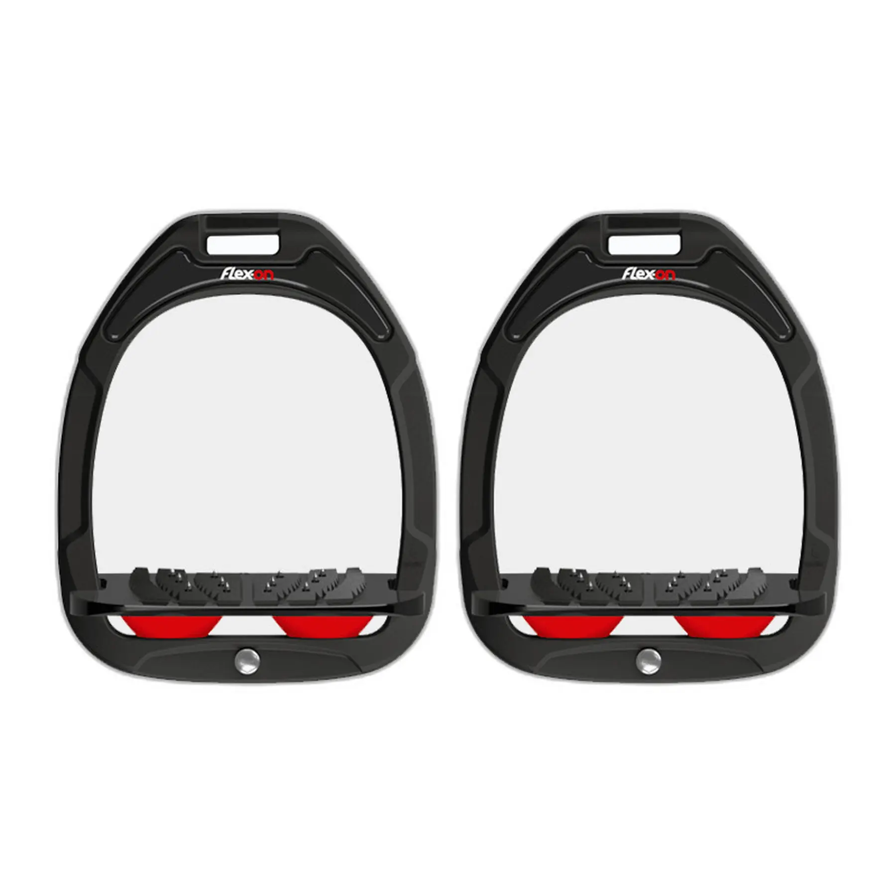 Meilleurs prix pour Étriers aluminium Incliné Grip Noir/Noir/Rouge Flex-On