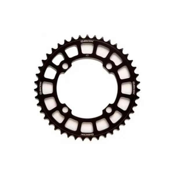 BOX COMPONENTS Alu-Krone 4 Schrauben dia Two 6061 104mm 3/32" Unisex