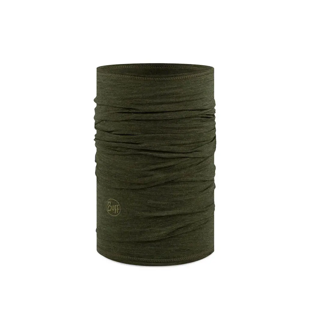 Buff Unisex Marron Necklace Lightweight Merino Wool Solid Bark
