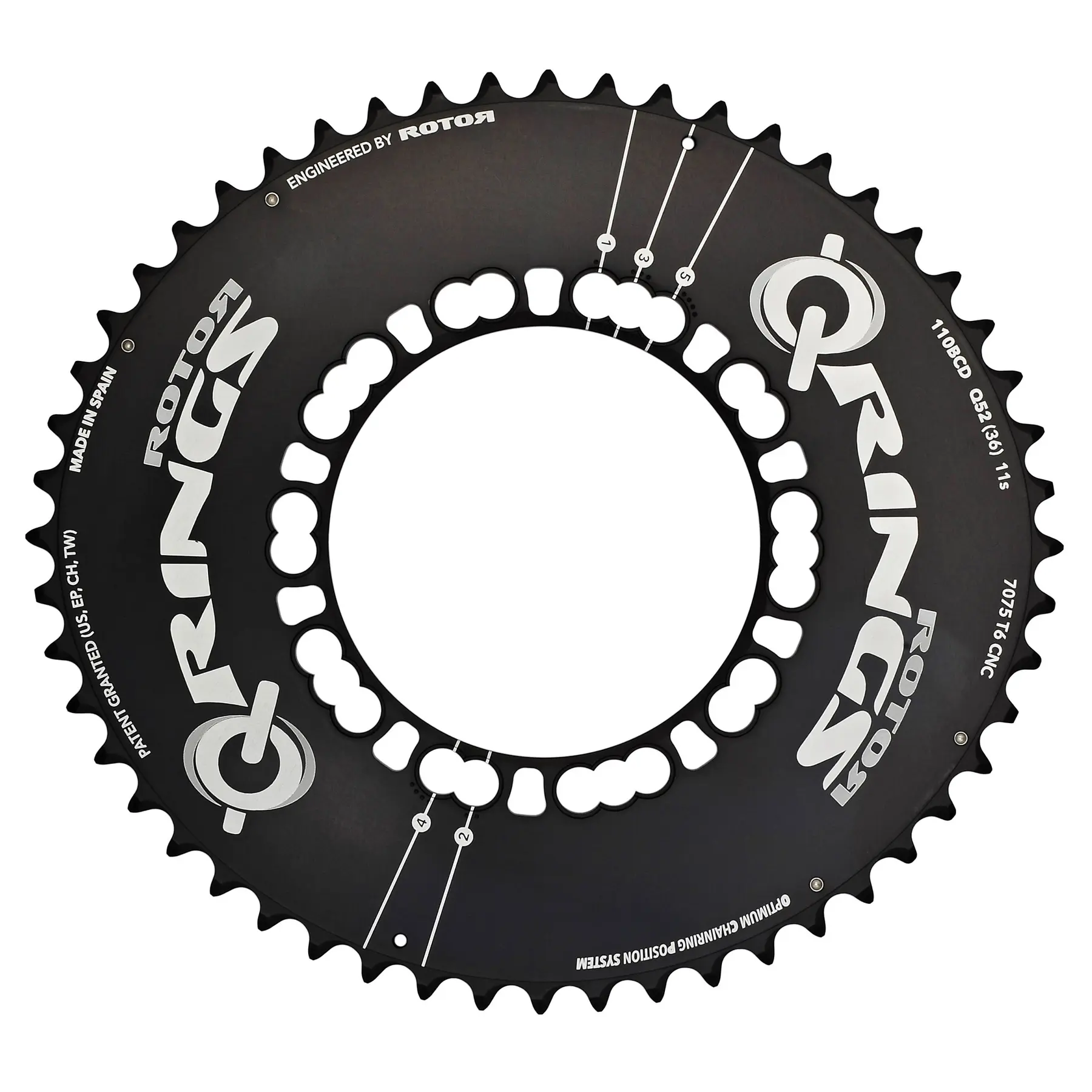Image of Doppeltabletts Rotor Q Rings q50at(34) bcd110x5 outer aero