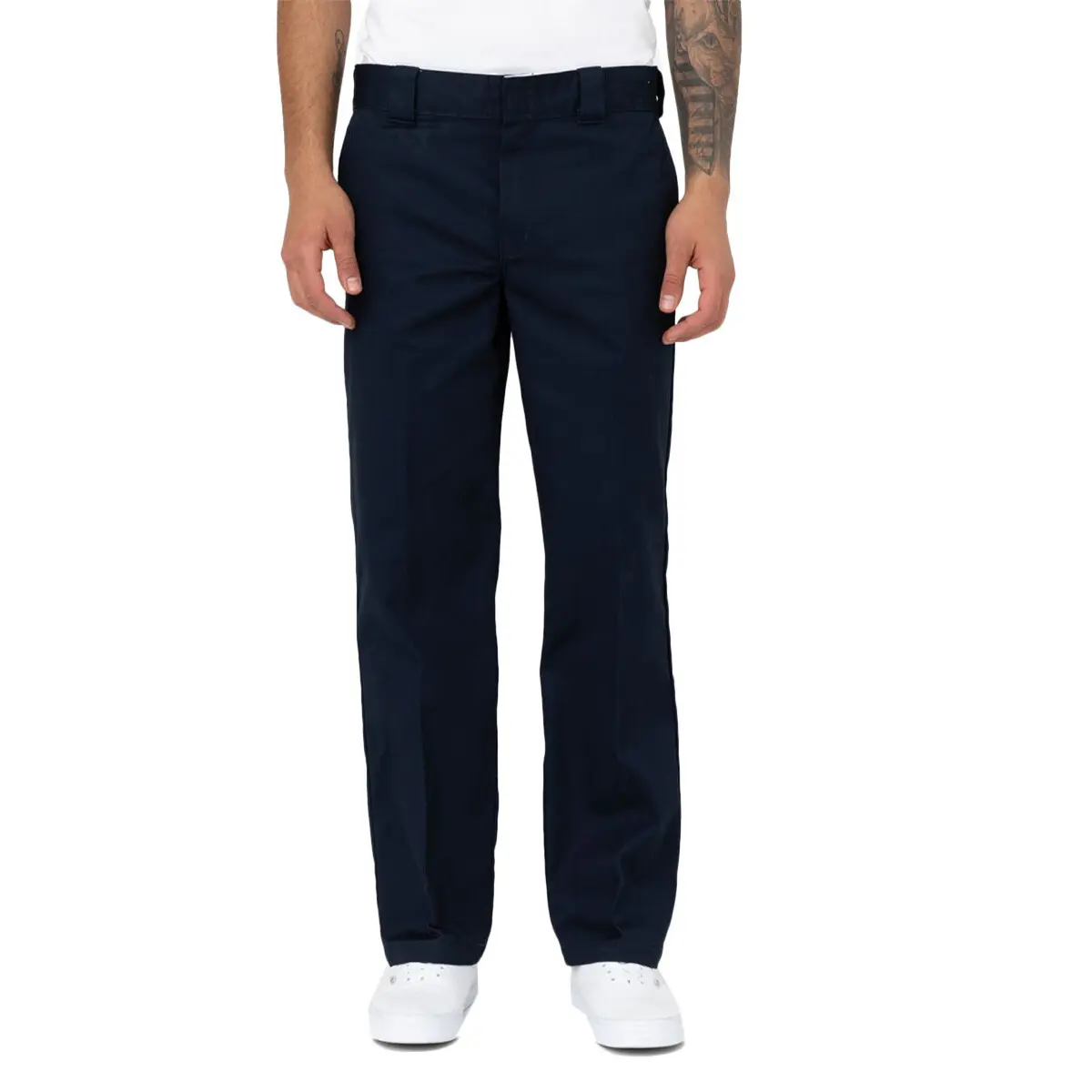 0195441275695 - - 873 - Chino-Arbeitshose in Marineblau mit schmalem geradem Schnitt