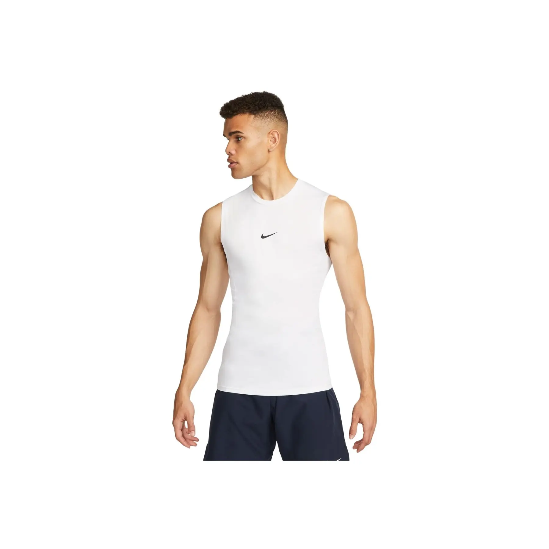 Nike Men's Blanc Tank Top Pro Dri-Fit