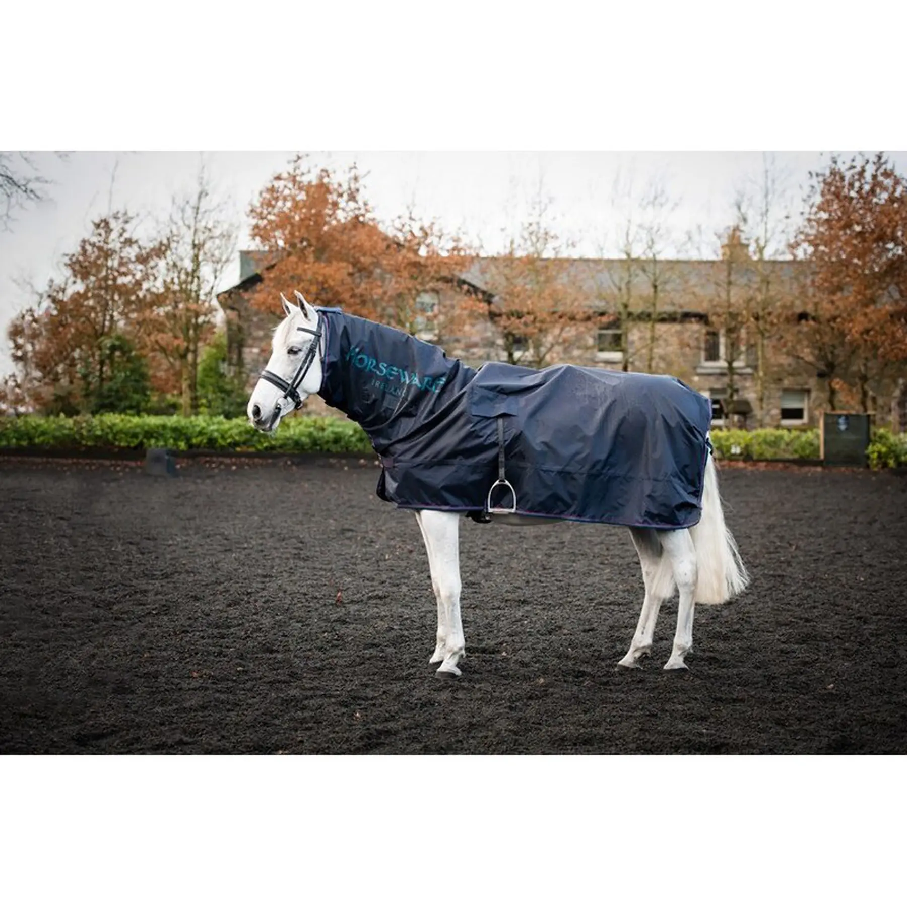 Couverture d'extérieur pour cheval avec couvre-cou Horseware Rambo Mack In a Sack
