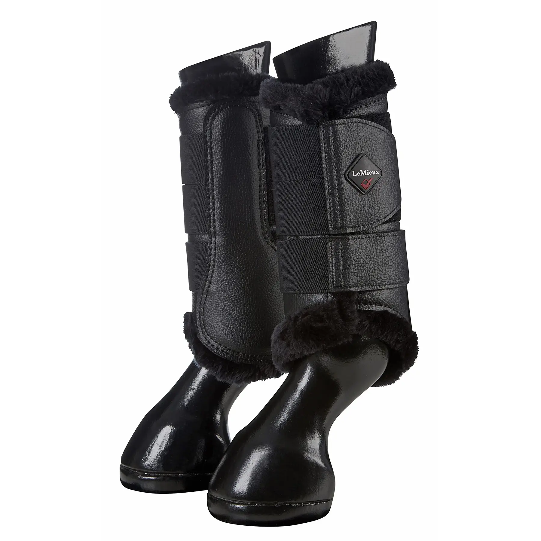 Lemieux Noir Fleece-Lined Horse Gaiters For Horses
