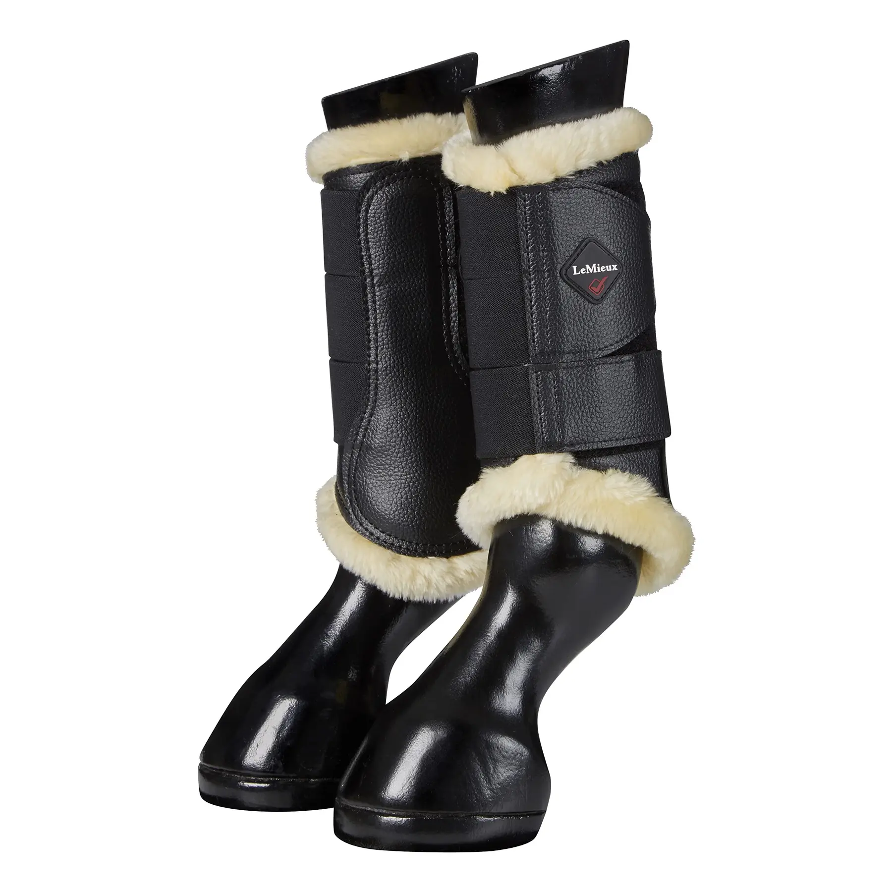 Lemieux Noir Fleece-Lined Horse Gaiters For Horses