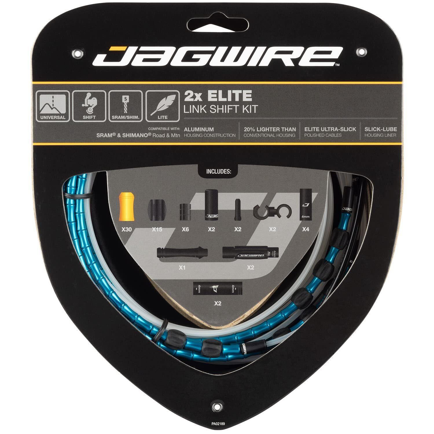 Velo Store - UK Dérailleur cable kits Jagwire Elite Link Shift (x2) | Extra 10% off with Subscription, Postage £16.79 to UK Fedex.