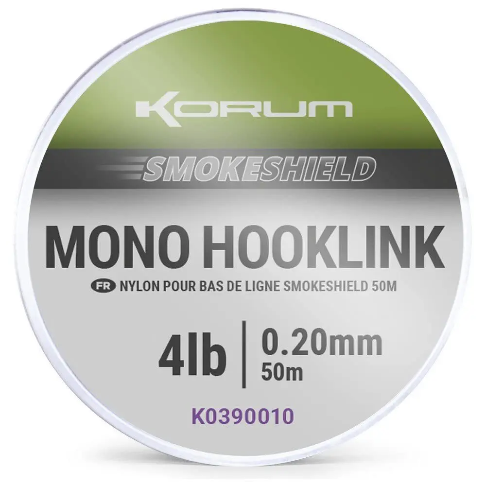 Bindeglied Korum smokeshield mono hooklink 0