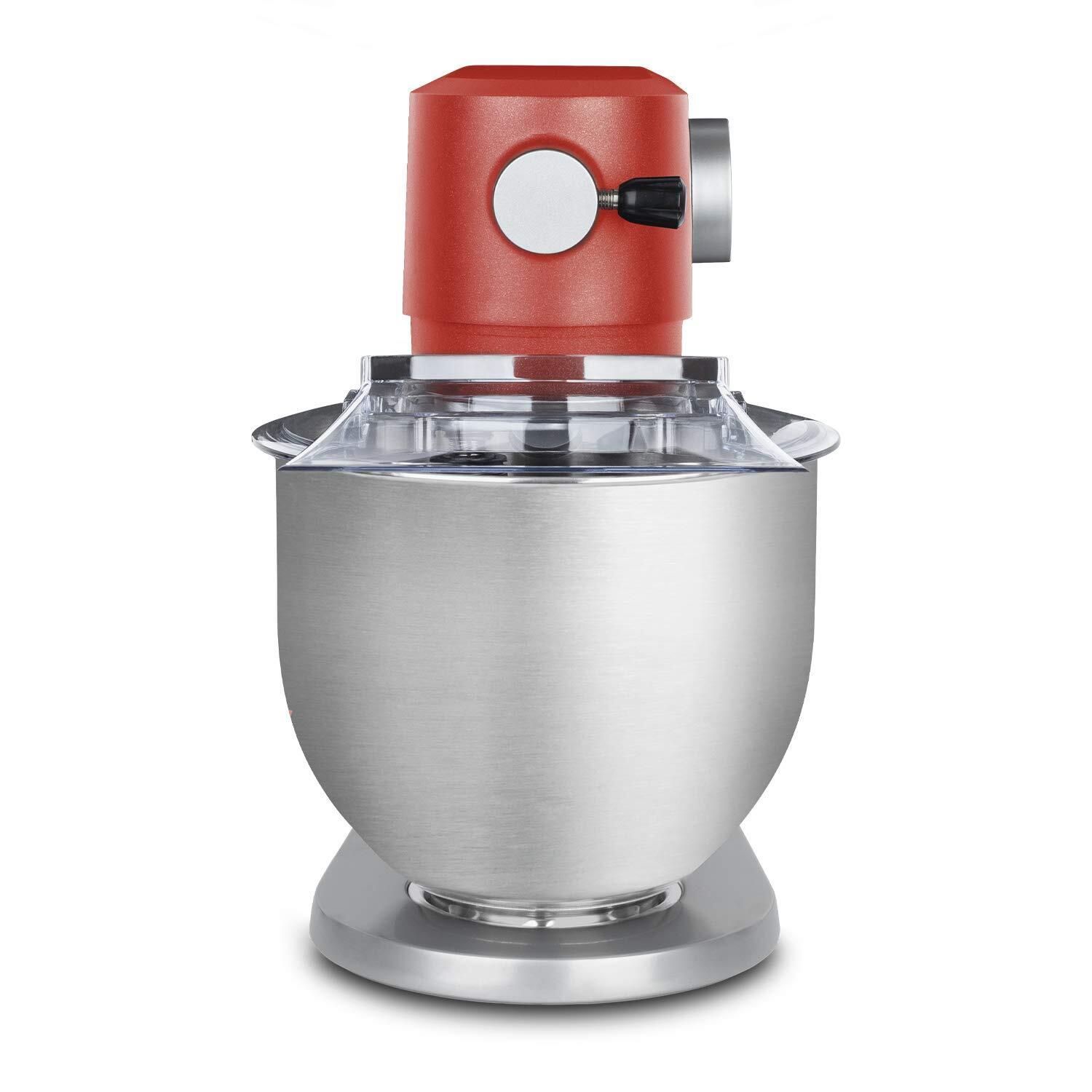 3701335300243 - KM124 Küchenmaschine professionell multifunktionell 5 l Edelstahl Mattrot leistungsst