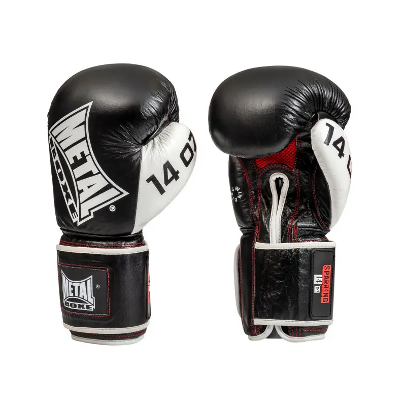 Boxhandschuhe aus Leder Metal Boxe sparring
