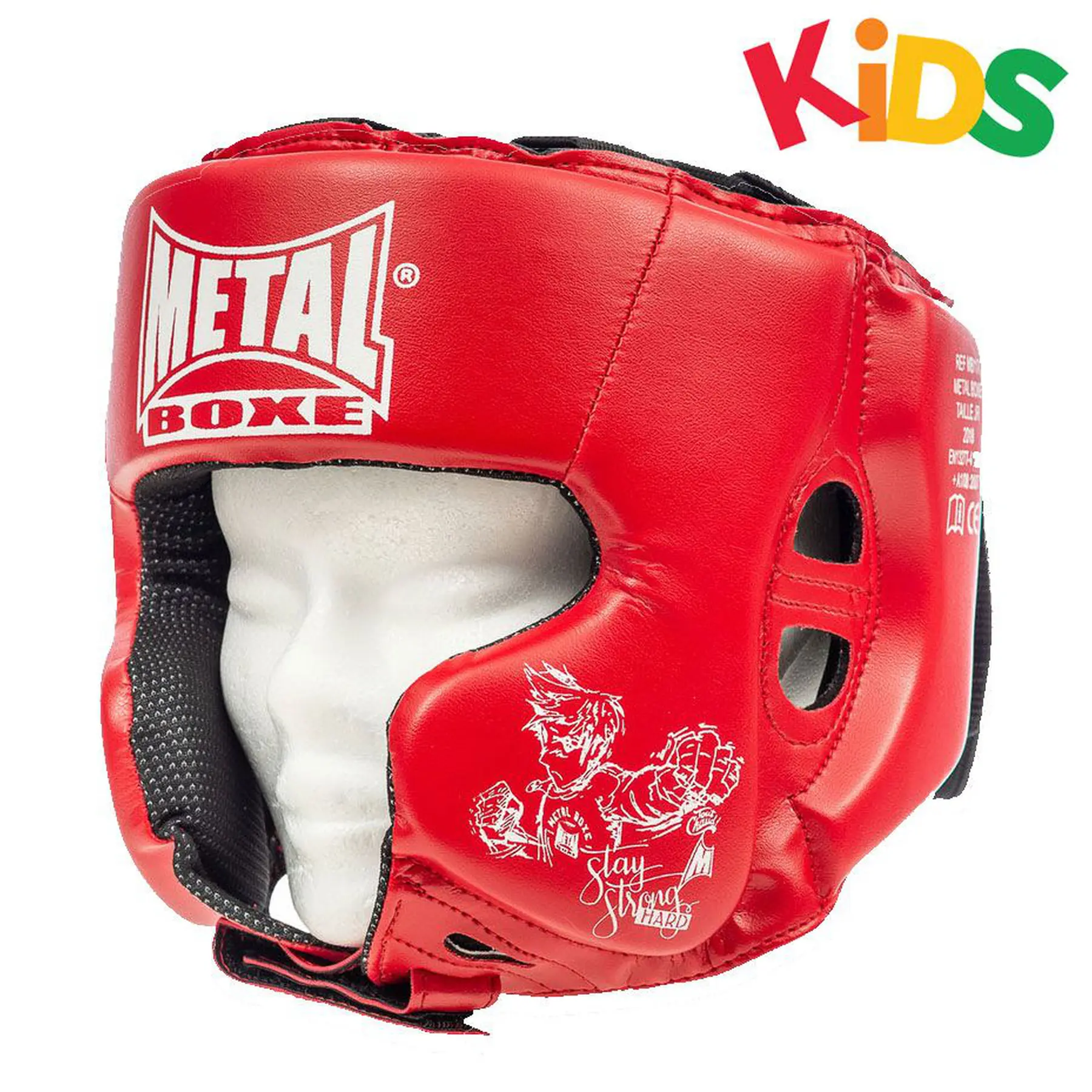 Casque boxe entraînement PU enfant Metal Boxe