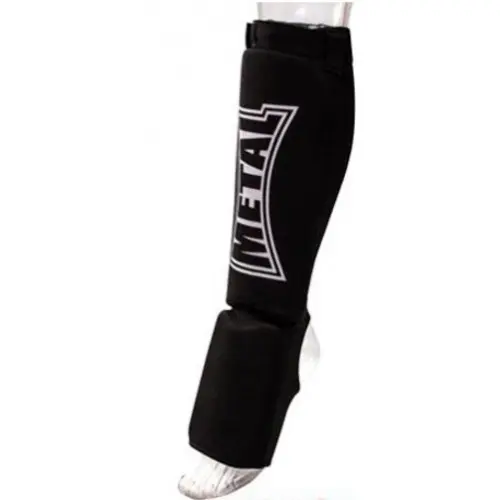 Protège-tibias + pied coton elastisue Metal Boxe