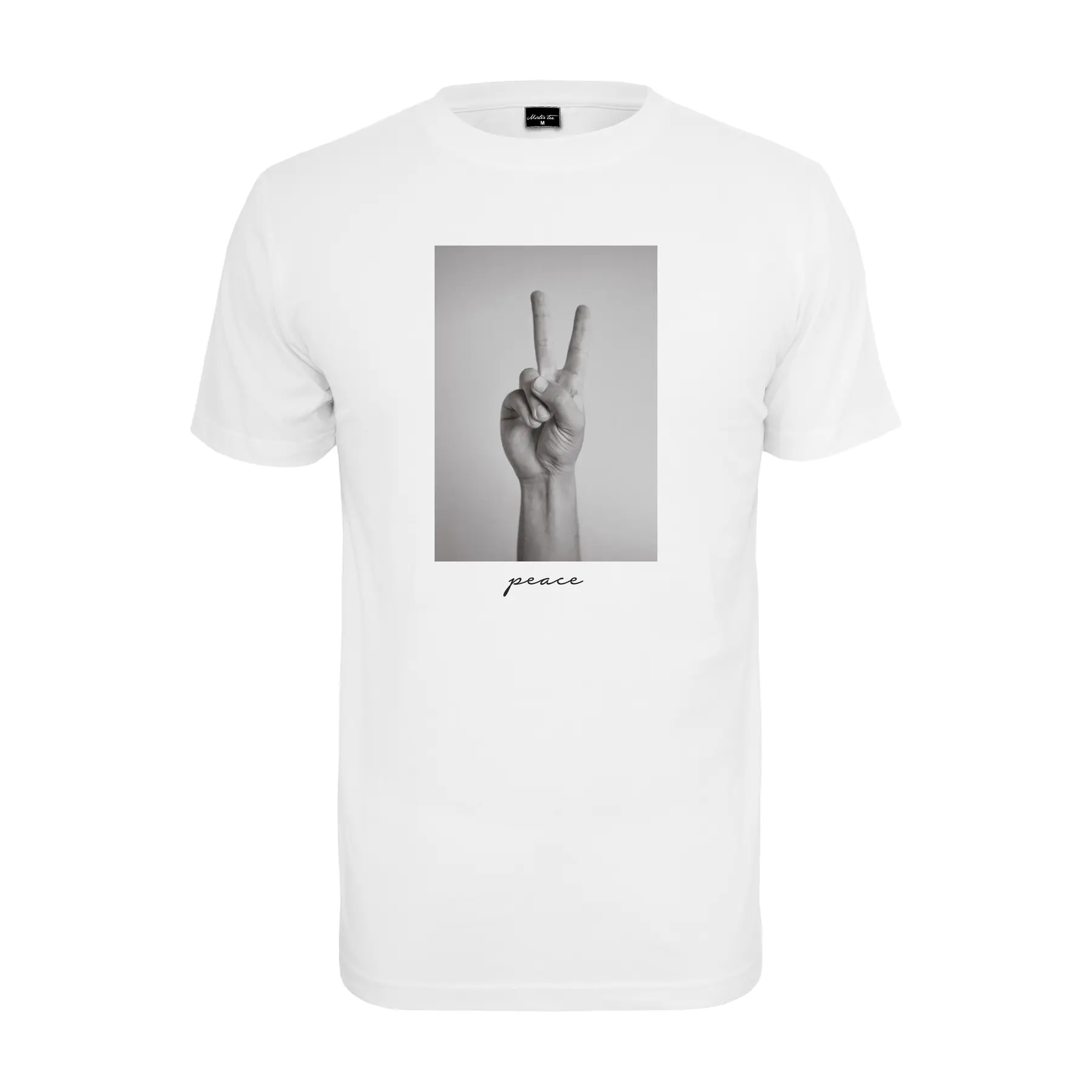 4066051018711 - Mister Tee Peace Sign Tee T-Shirt weiß