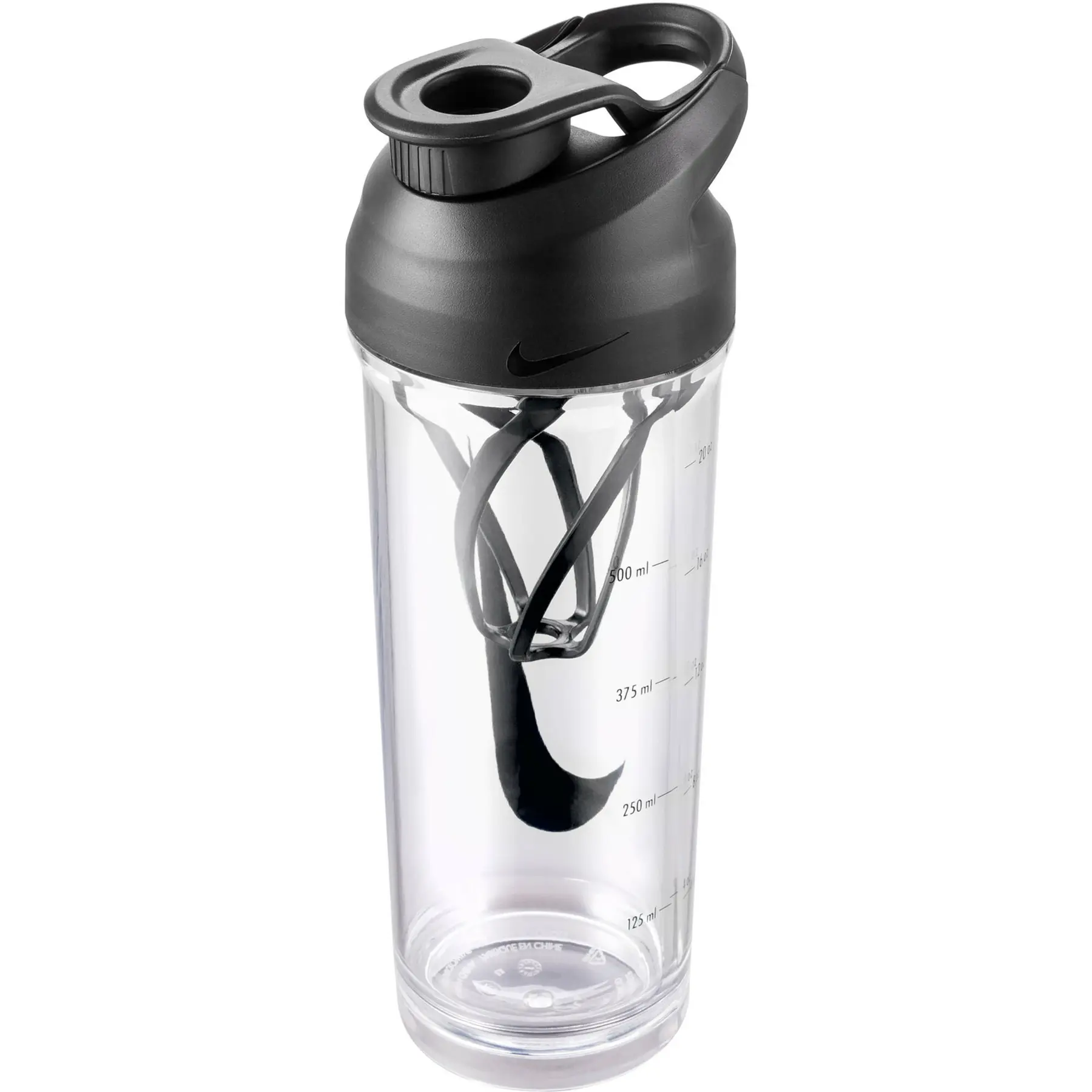 0887791110671 - Training - Hypercharge - Protein-Shaker-Flasche in Transparent und Schwarz 24 oz-Weiß