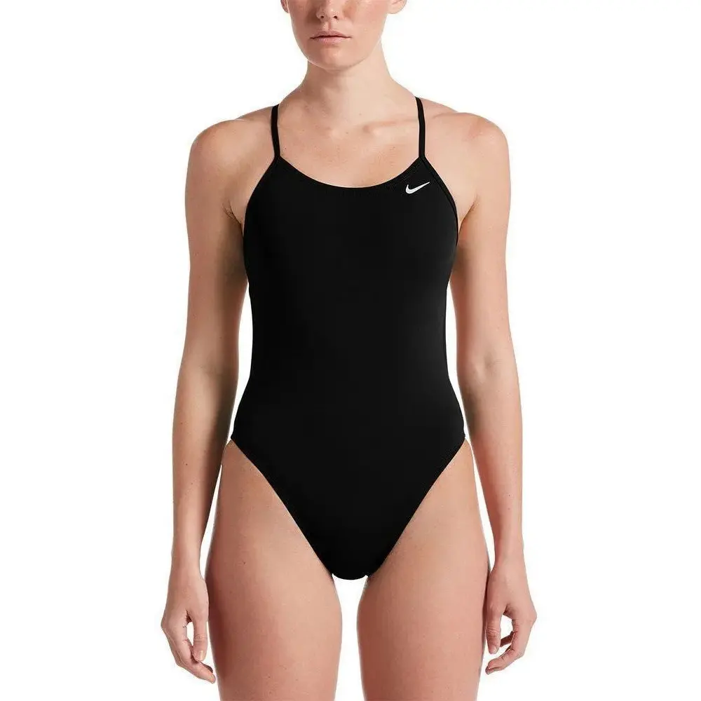 Nike Women's Noir 1-Piece Swimsuit Swim Hydrastrong Solid